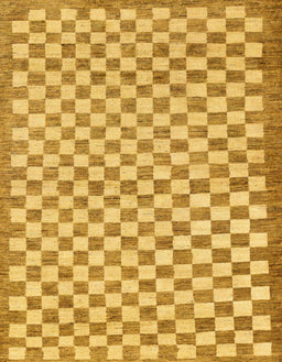 Abstract Sedona Brown Checkered Rug, abs79
