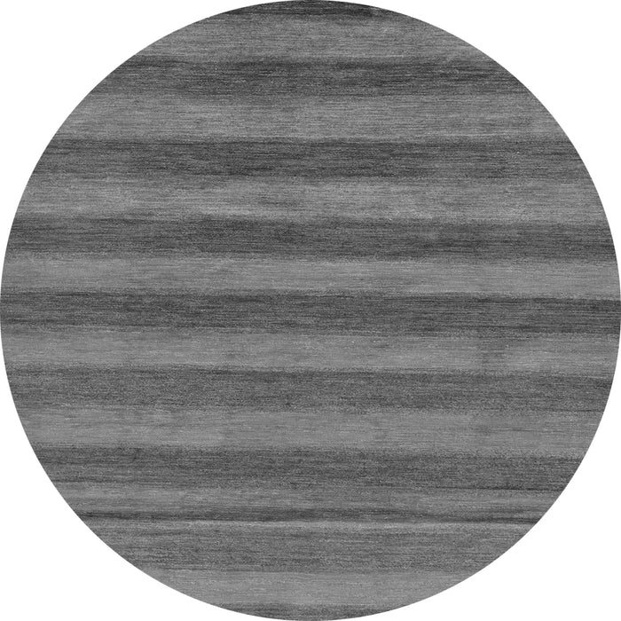 Round Abstract Gray Modern Rug, abs7gry