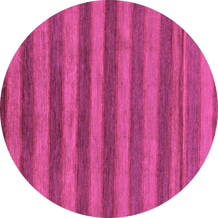 Round Abstract Purple Modern Rug, abs7pur