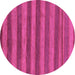 Round Abstract Purple Modern Rug, abs7pur