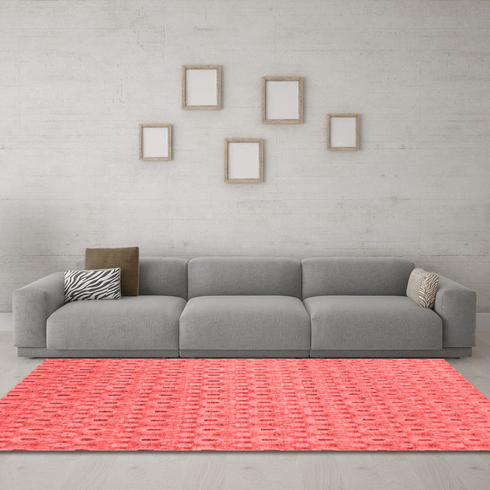 Modern Red Washable Rugs