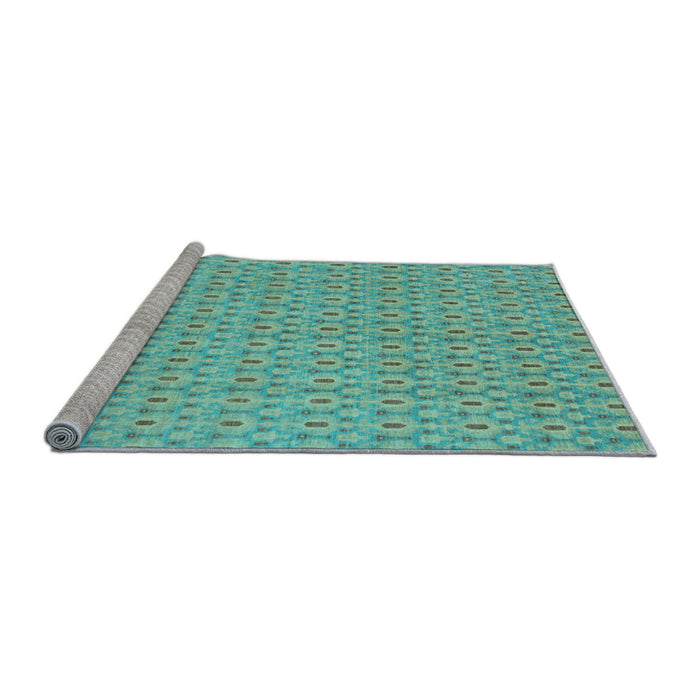 Sideview of Machine Washable Abstract Light Blue Modern Rug, wshabs800lblu