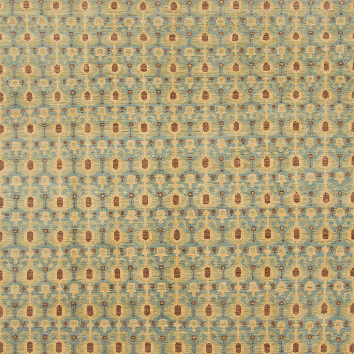 Square Machine Washable Abstract Metallic Gold Rug, wshabs800