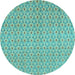 Round Machine Washable Abstract Light Blue Modern Rug, wshabs800lblu