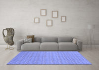 Machine Washable Abstract Blue Modern Rug, wshabs800blu