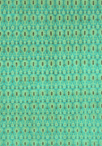 Abstract Turquoise Modern Rug, abs800turq