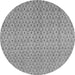 Round Machine Washable Abstract Gray Modern Rug, wshabs800gry