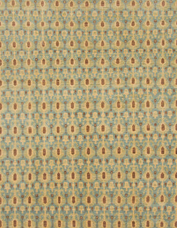 Abstract Metallic Gold Modern Rug, abs800