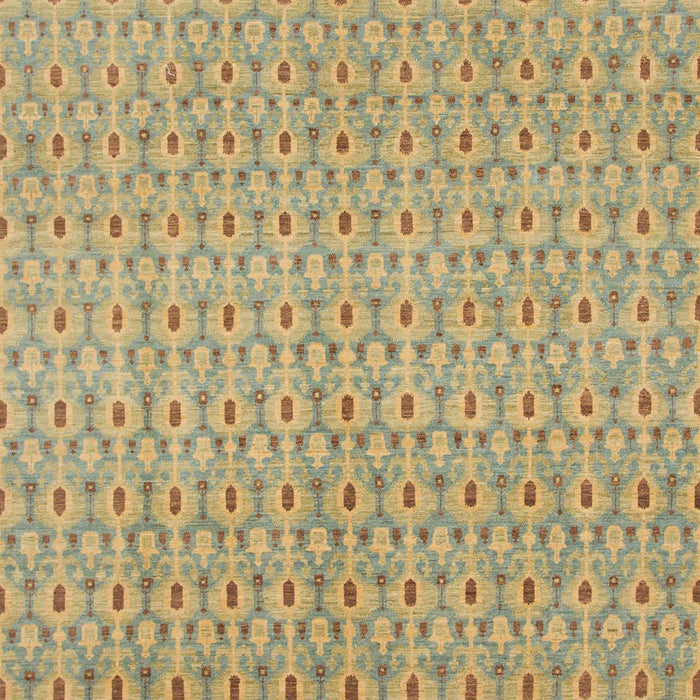 Abstract Metallic Gold Modern Rug, abs800