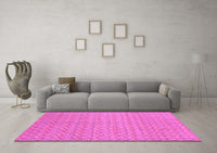 Machine Washable Abstract Pink Modern Rug, wshabs800pnk