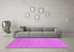 Machine Washable Abstract Purple Modern Area Rugs in a Living Room, wshabs800pur