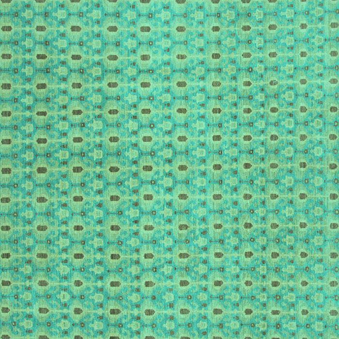 Square Abstract Turquoise Modern Rug, abs800turq
