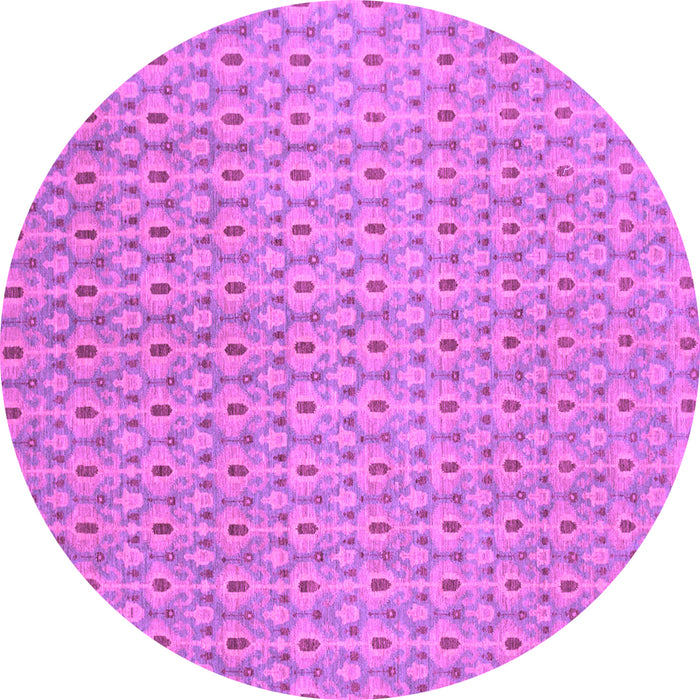 Round Abstract Purple Modern Rug, abs800pur
