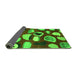 Sideview of Abstract Green Modern Rug, abs801grn