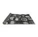 Sideview of Abstract Gray Modern Rug, abs801gry