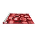 Modern Red Washable Rugs