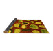 Sideview of Abstract Yellow Modern Rug, abs801yw