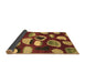 Sideview of Abstract Brown Modern Rug, abs801brn