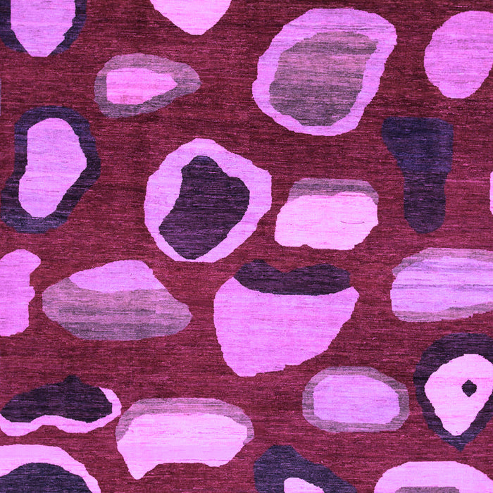 Machine Washable Abstract Purple Modern Area Rugs, wshabs801pur