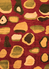 Abstract Orange Modern Rug, abs801org