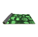 Sideview of Abstract Emerald Green Modern Rug, abs801emgrn