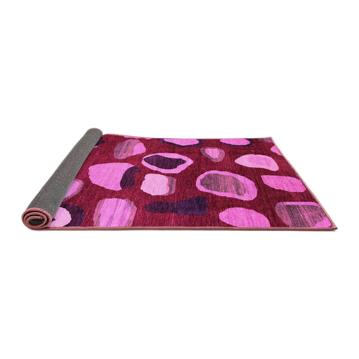 Sideview of Abstract Pink Modern Rug, abs801pnk