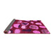 Sideview of Abstract Pink Modern Rug, abs801pnk