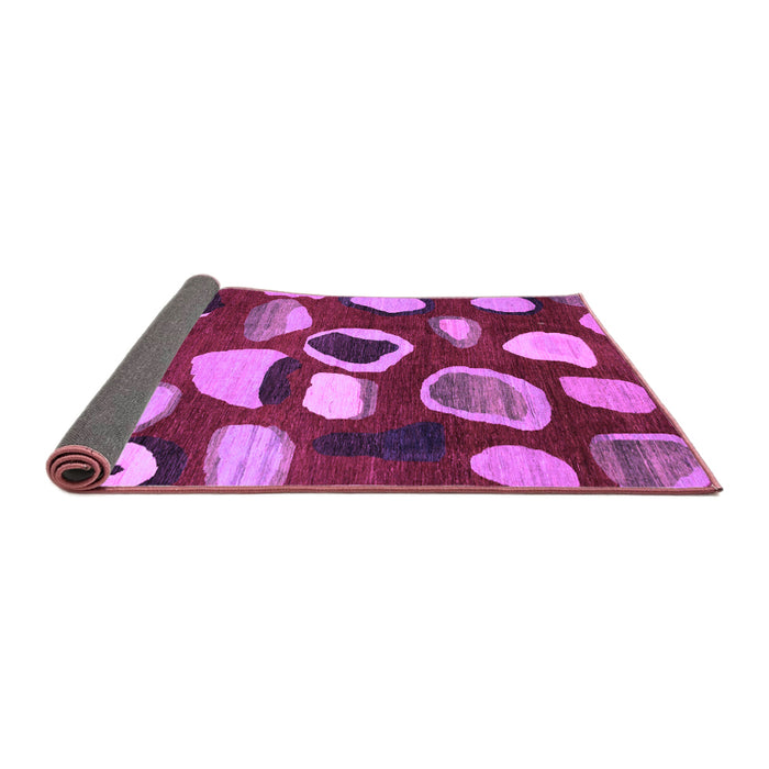 Sideview of Abstract Purple Modern Rug, abs801pur