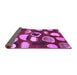 Sideview of Abstract Purple Modern Rug, abs801pur