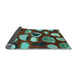 Sideview of Abstract Light Blue Modern Rug, abs801lblu