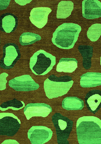 Abstract Green Modern Rug, abs801grn