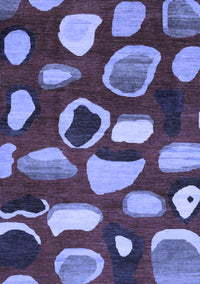 Abstract Blue Modern Rug, abs801blu