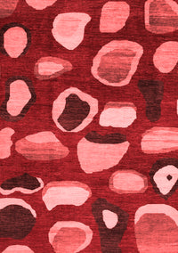 Abstract Red Modern Rug, abs801red