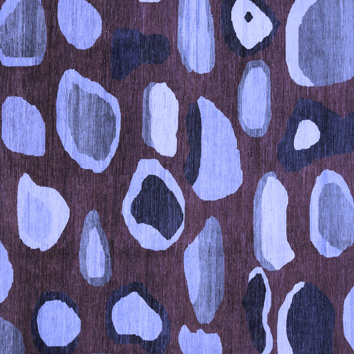 Square Abstract Blue Modern Rug, abs801blu