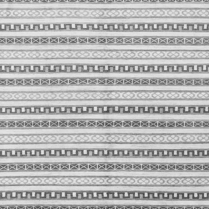 Square Abstract Gray Modern Rug, abs802gry