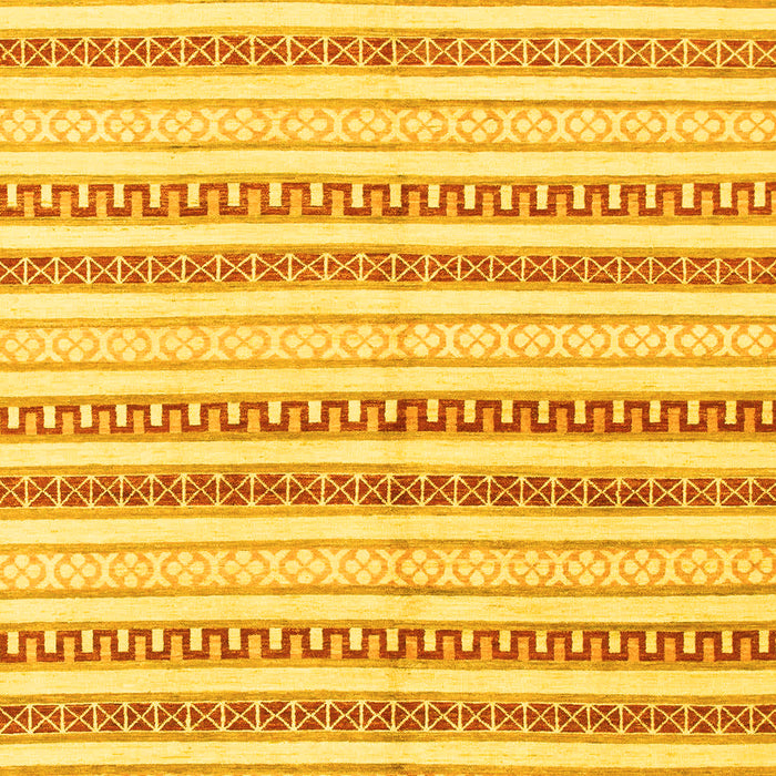 Abstract Yellow Modern Rug, abs802yw