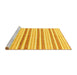 Sideview of Machine Washable Abstract Yellow Modern Rug, wshabs802yw