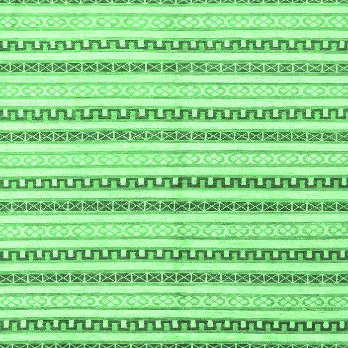 Square Abstract Emerald Green Modern Rug, abs802emgrn