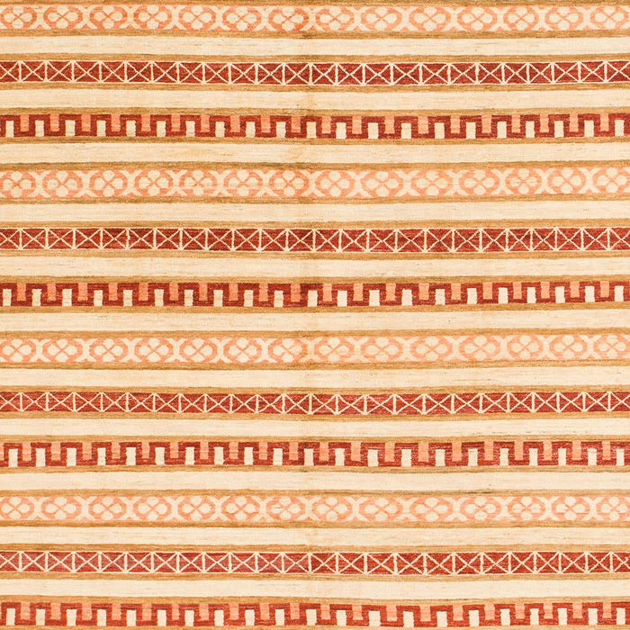 Machine Washable Abstract Brown Gold Rug, wshabs802