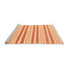 Sideview of Machine Washable Abstract Orange Modern Area Rugs, wshabs802org