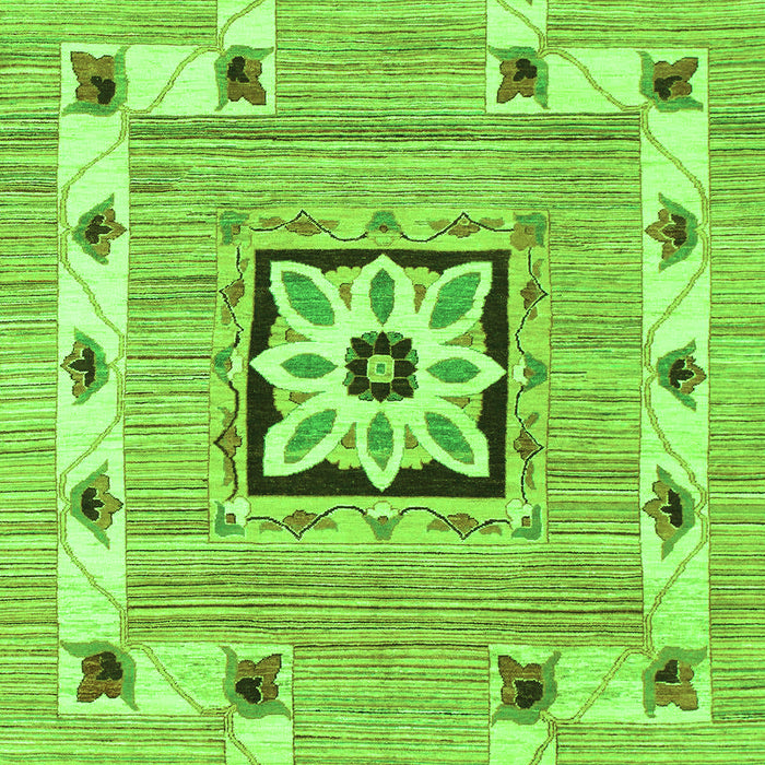 Abstract Green Modern Rug, abs803grn