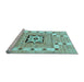 Sideview of Machine Washable Abstract Light Blue Modern Rug, wshabs803lblu