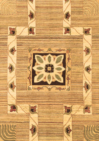 Abstract Brown Modern Rug, abs803brn