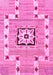 Abstract Pink Modern Rug, abs803pnk