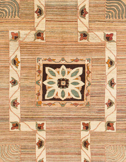 Abstract Chocolate Brown Modern Rug, abs803