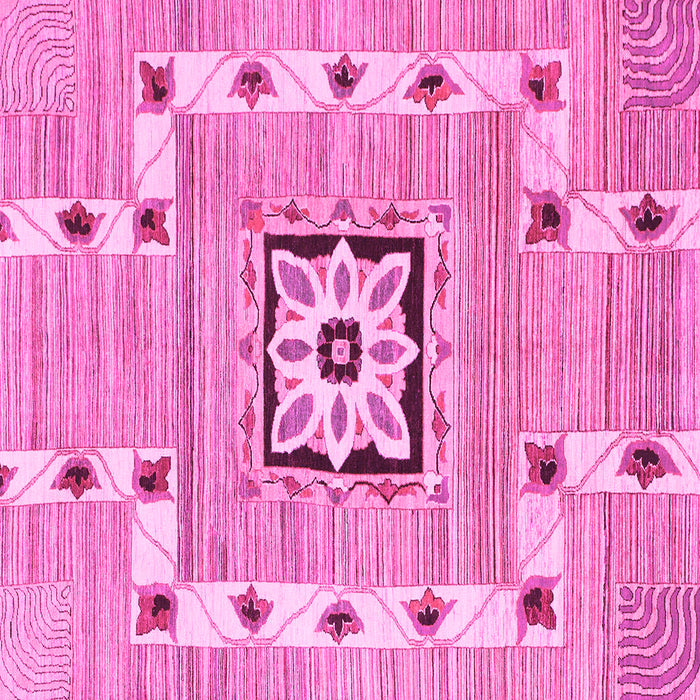 Square Abstract Pink Modern Rug, abs803pnk