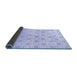 Sideview of Abstract Blue Modern Rug, abs804blu