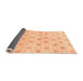 Sideview of Abstract Orange Modern Rug, abs804org