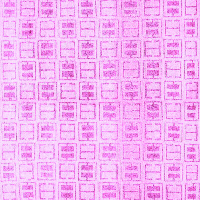 Square Machine Washable Abstract Purple Modern Area Rugs, wshabs804pur