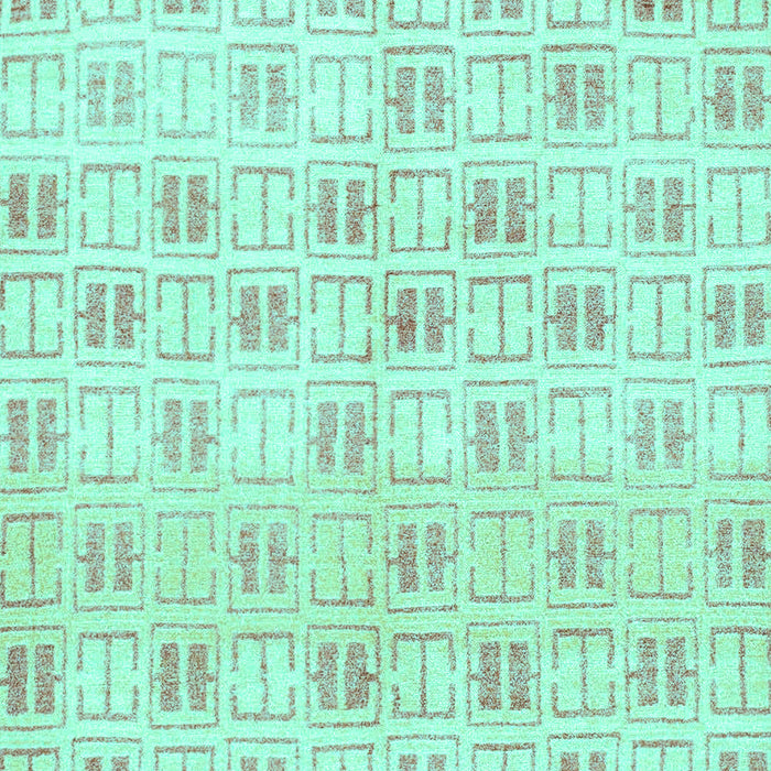 Machine Washable Abstract Turquoise Modern Area Rugs, wshabs804turq
